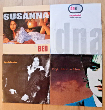 4 x 7" vinyl singles DNA Susanna Enya Danni'elle Good Con 1989 1990