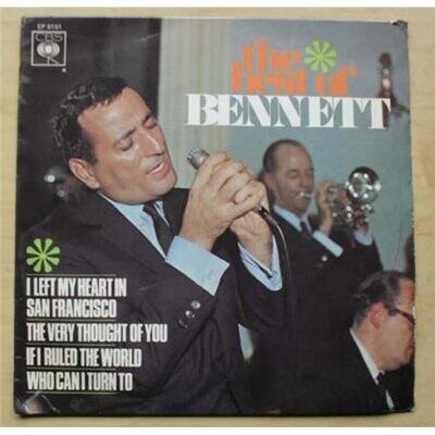 TONY BENNETT BEST OF BENNETT EP 1966 (HAS LIGHT USE ALL ROUND) UK