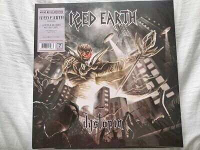 ICED EARTH DYSTOPIA 12"SILVER VINYL LP NEW&SEALED