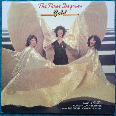 THE THREE DEGREES - GOLD - 12" VINYL LP ALBUM RECORD - EX+ BEST OF HITS