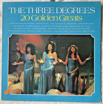 The Three Degrees - 20 Golden Greats (Vinyl LP) 1984 1st Pressing play tested