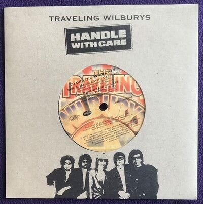 TRAVELING WILBURYS Handle With Care 7” Vinyl Single GEORGE HARRISON (Beatles)