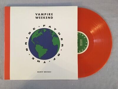 VAMPIRE WEEKEND 12" DLP - FATHER OF THE BRIDE *ORANGE VINYL - MINT THROUGHOUT*