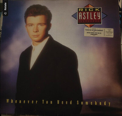 RICK ASTLEY - Whenever You Need Somebody - 12" LP 1987