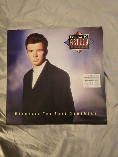 Rick Astley, Whenever You Need Somebody, 1987 RCA Vinyl Album