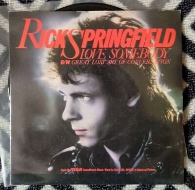 RICK SPRINGFIELD - Love Somebody - (RICK 3) 7" record VG/VG+ (2234)