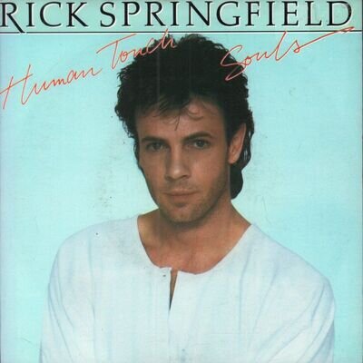 Rick Springfield Human Touch 7" vinyl UK Rca 1983 paper label design in pic