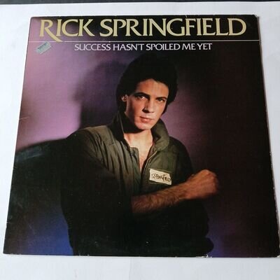 Rick Springfield 'Success Hasn't Spoiled Me Yet' 12" Vinyl LP. Very Good...