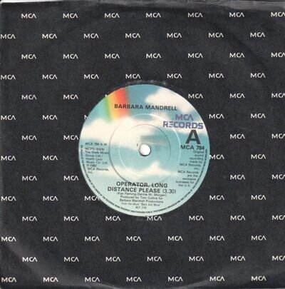 Barbara Mandrell Operator Long Distance Please 7" vinyl UK MCA 1982 company