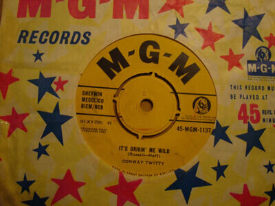 CONWAY TWITTY, ITS DRIVIN' ME WILD, MGM RECORDS 1961 EX