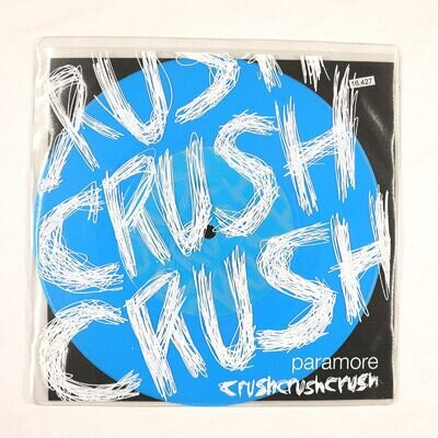 PARAMORE ‎- CRUSHCRUSHCRUSH 2007 UK VINYL 7" BLUE 7567899581 - EX/VG+