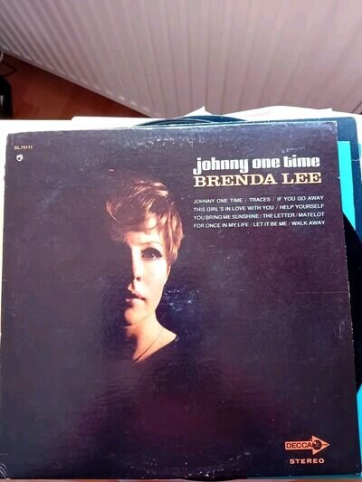 Brenda Lee: Johnny One Time " 12"Vinyl LP Record Issued 1969