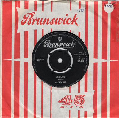 BRENDA LEE - AS USUAL - 60's - 7" VINYL