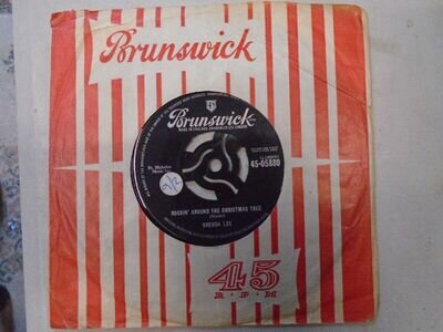 Brenda Lee Rockin' around the Christmas Tree 7" singlke Juke Box Midle