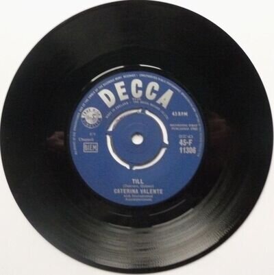 Caterina Valente Till 7" Decca F11306 EX 1960 Till/Amor