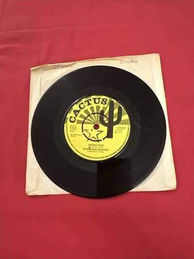 DESMOND DEKKER ISRAELITES 1975 UK CACTUS VINYL 7 " SINGLE 45 CT 57 REGGAE