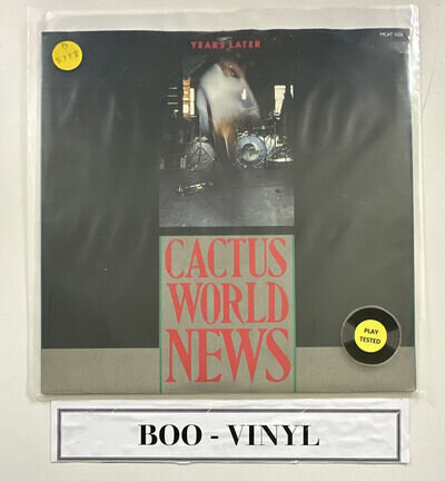 2 x Cactus World News 12” Vinyl Record Singles Indie Rock EX / EX