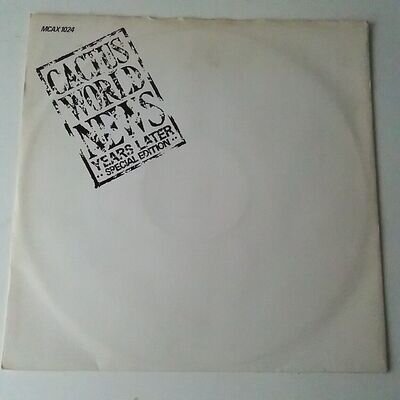 Cactus World News - Years Later - Vinyl 12" Single PROMO 1986 EX/EX