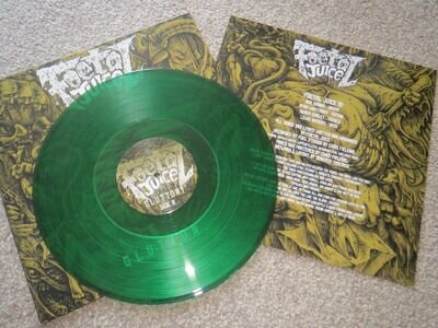 FOETAL JUICE -GLUTTONY- HARD TO FIND FIRST PRESS GREEN LP VINYL DEATH OBITUARY