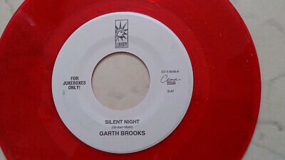 Garth Brooks Silent Night / White Christmas *For Jukeboxes Only* US Red Vinyl