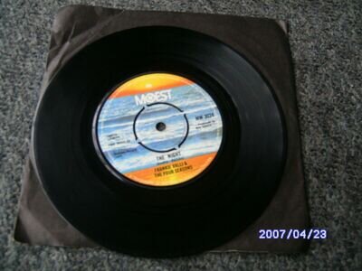 FRANKIE VALLI FOUR SEASONS -THE NIGHT -(NORTHERN SOUL) -VINYL -7" -1975 - VG