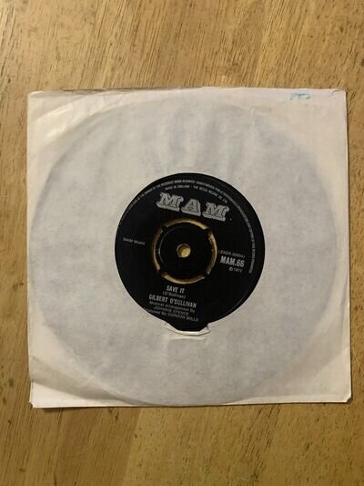 Gilbert O'Sullivan - Alone Again (Naturally) 7” Vinyl, Single, MAM66