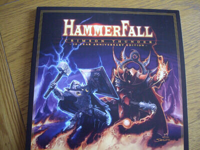 HAMMERFALL CRIMSON THUNDER ~ 20 YEAR ANNIVERSARY ~ 2 LP SILVER VINYL + BOOKLET