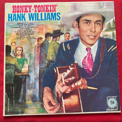 Hank Williams Honky Tonkin’ MGM E3412 USA Pressing 1960 NM Original