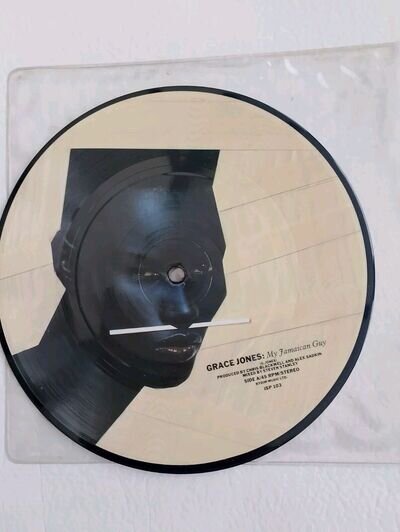 GRACE JONES 7 IN PICTURE DISC " MY JAMICAN GUY" ISLAND 1983