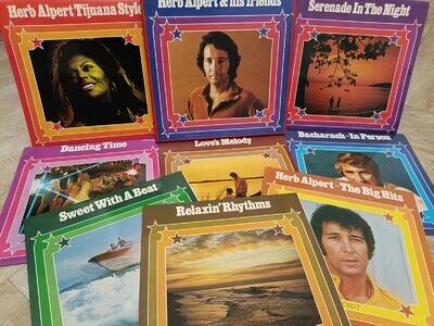 BOX SET - Herb Alpert & His Friends - 12" 33rpm Vintage Vinyl 8 LP Records