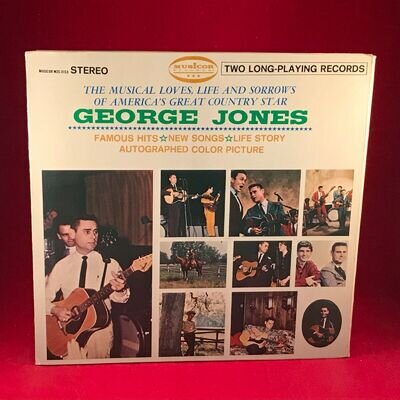 The George Jones Story Musical Loves Life Sorrows 1968 US Double Vinyl LP record