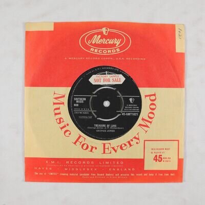 GEORGE JONES - TREASURE OF LOVE / IF I DON'T LOVE YOU 1958 UK VINYL - VG+/VG+