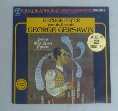 GEORGE FEYER PLAYS ESSENTIAL GEORGE GERSHWIN - 2 x VINYL LP RECORDS PRE LOVED.