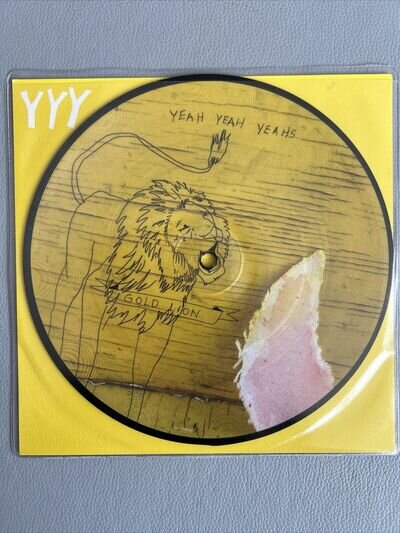 Gold Lion Yeah Yeah Yeahs UK 7" vinyl picture disc single ( 4 )