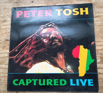 PETER TOSH "CAPTURED LIVE" 1984 UK VINYL LP REGGAE BOB MARLEY