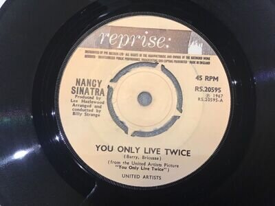 NANCY SINATRA . YOU ONLY LIVE TWICE . ( from James Bond film ) 1967 . 7” vinyl