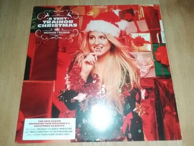 MEGHAN TRAINOR A VERY TRAINOR CHRISTMAS RED/WHITE SPLATTER VINYL LP BRAND NEW