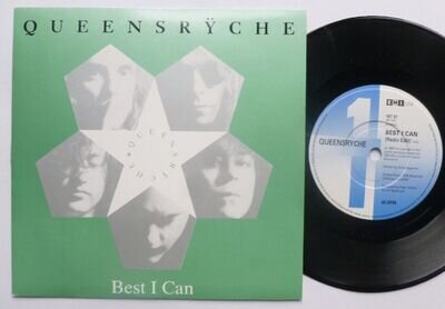 Queensryche Best I Can Radio Edit 7" EMI MT97 EX/EX 1991 picture sleeve, Best I