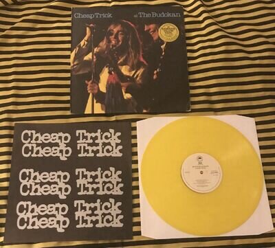 CHEAP TRICK AT THE BUDOKAN LP ALBUM RECORD KAMIKAZE YELLOW VINYL 1979 UK LIMITED