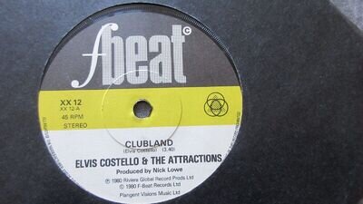 Elvis Costello Clubland 7" 1980 **NEAR MINT**