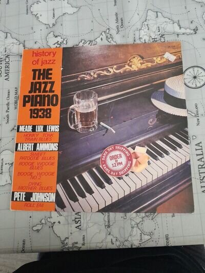 THE JAZZ PIANO 1938 LP MEADE LUX LEWIS,ALBERT AMMONS,PETE JOHNSON