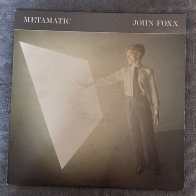 John Foxx ~ Metamatic ~ Original Lp Vinyl Album 1980 Ex / Vg+ Condition