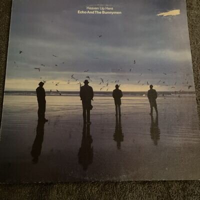 Echo And The Bunnymen Heaven Up Here UK 1981 Textured A4/B3 Vinyl LP VG+/VG+