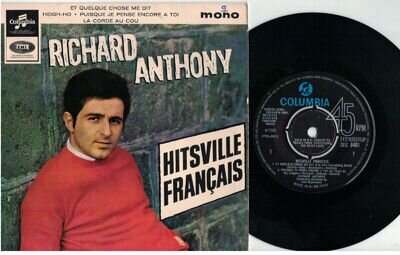 Richard Anthony – Hitsville Français - Columbia SEG 8401 - 4 track 1965 EP