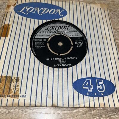 Ricky Nelson 45 Vinyl