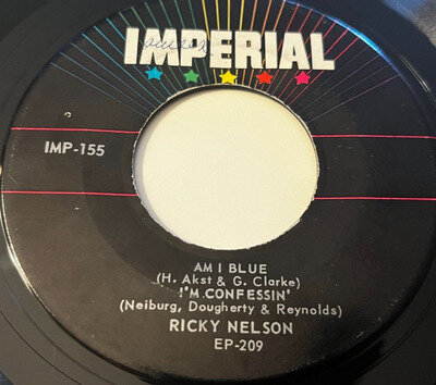 50's / Rockabilly - Ricky Nelson - Am I Blue - 4 Track E.P. - US