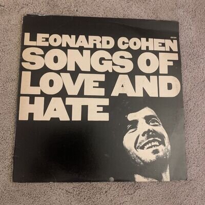 Leonard Cohen Songs Of Love And Hate Vinyl Record VG+/VG