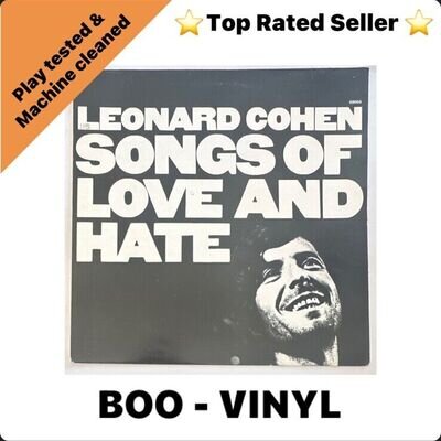 Leonard Cohen - Songs Of Love And Hate Lp Vinyl CBS Label (S 69004) EX / VG+