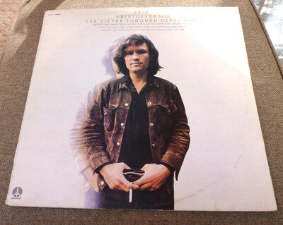 Kris Kristofferson - The Silver Tongued Devil and I. LP Stereo on Monument 64636