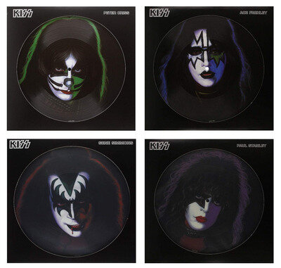 ALL 4 KISS PICTURE DISC ALBUMS BRAND NEW ACE FREHLEY GENE SIMMONS PETTER / PAUL